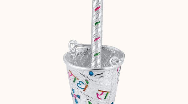 Pure Silver Pichkari & Balti Set – A Traditional Gift for Holi & Religious Ceremonies