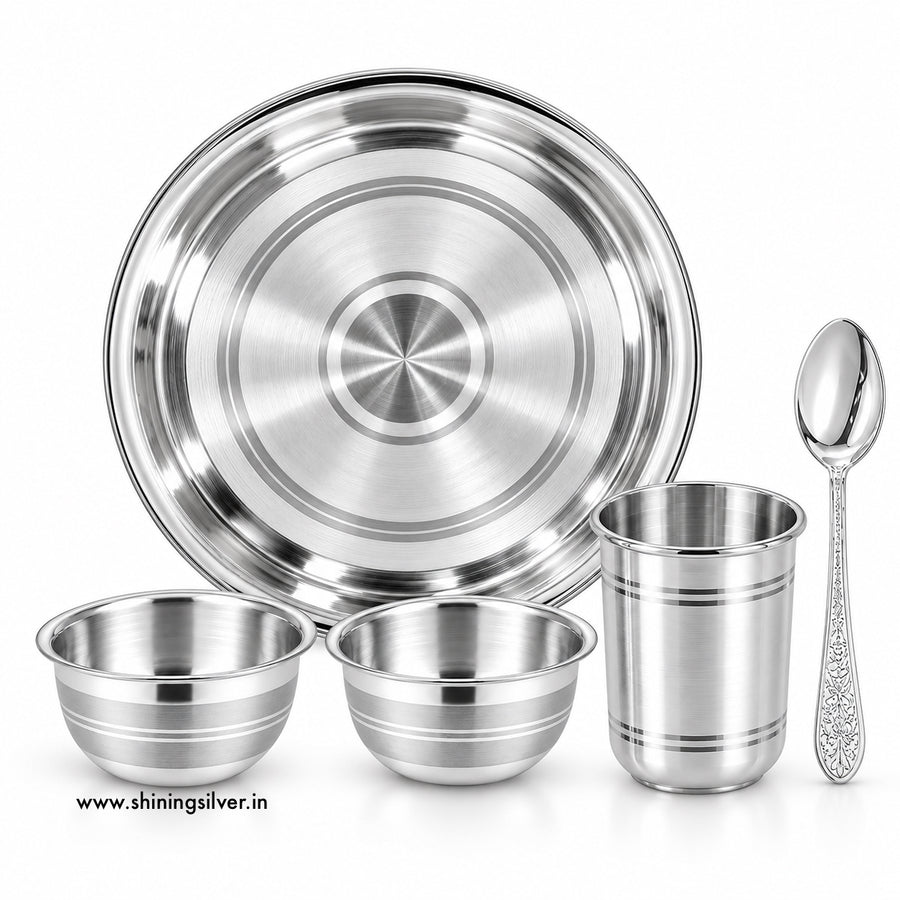 SHINING’s 925 Pure Silver Utensils Set | Silver Dinner Set | Shining Silver