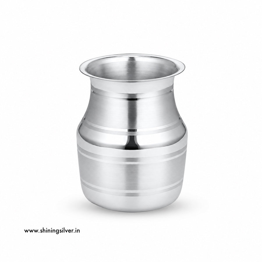 SHINING’s 999 Pure Silver Pooja Lota | 200 ML