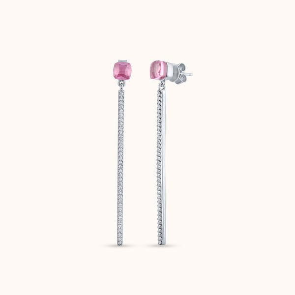 Ethereal Blush Drop Earrings