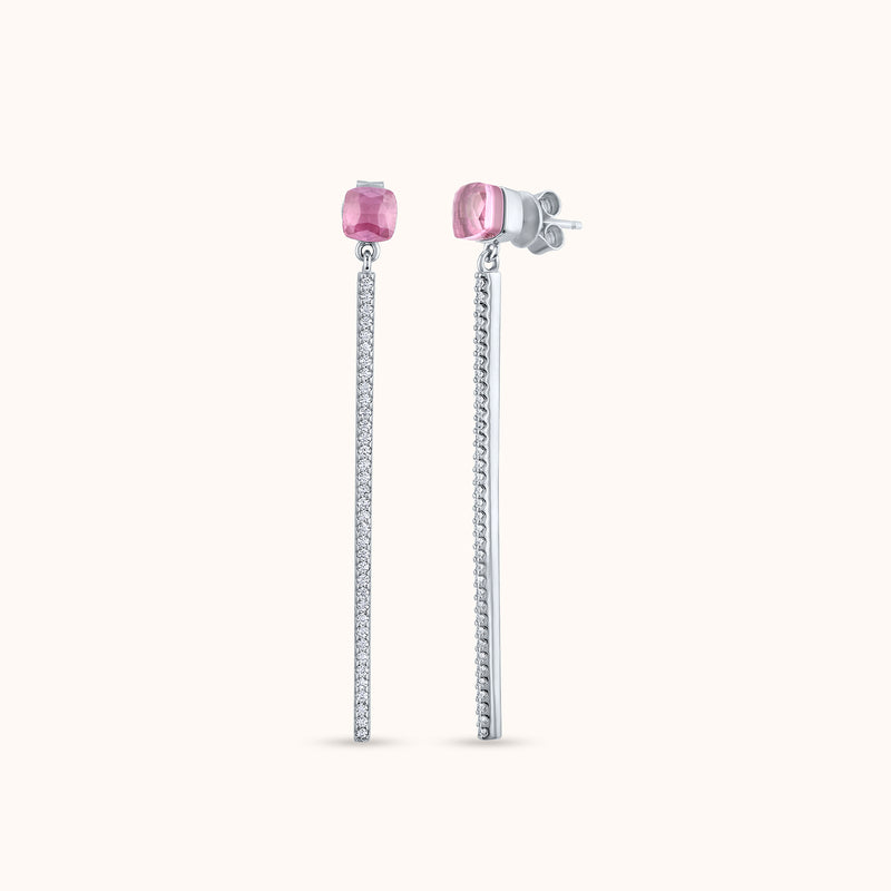 Ethereal Blush Drop Earrings