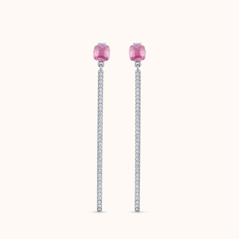 Ethereal Blush Drop Earrings