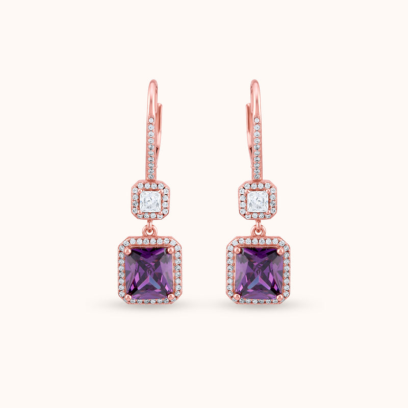 Imperial Violet Luxe Earrings
