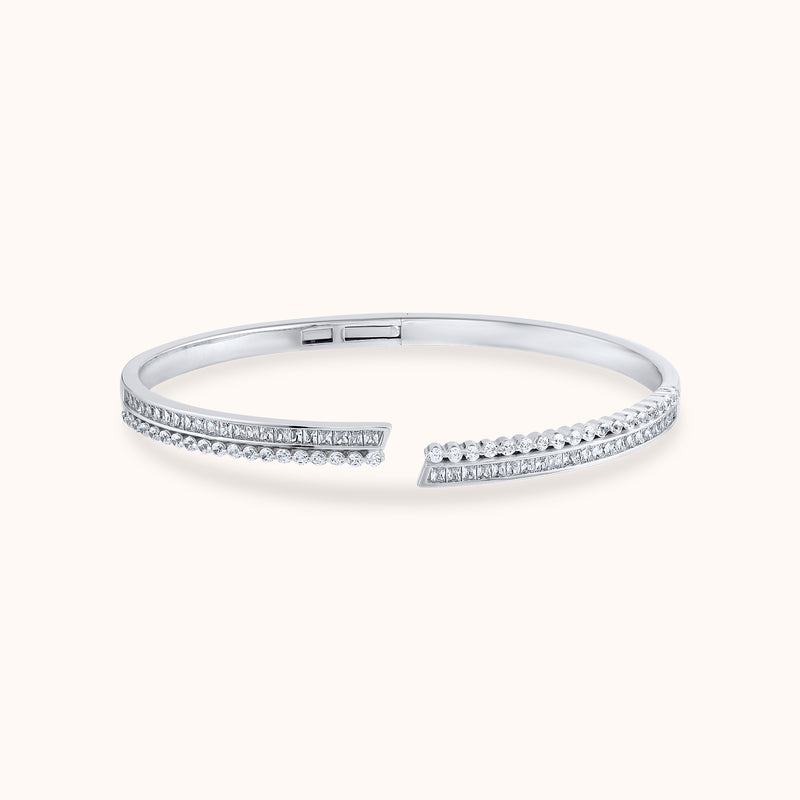 Shimmering Grace Sterling Cuff