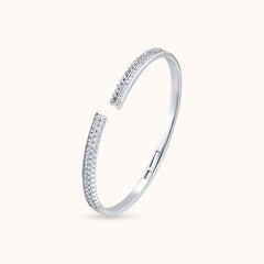 Shimmering Grace Sterling Cuff