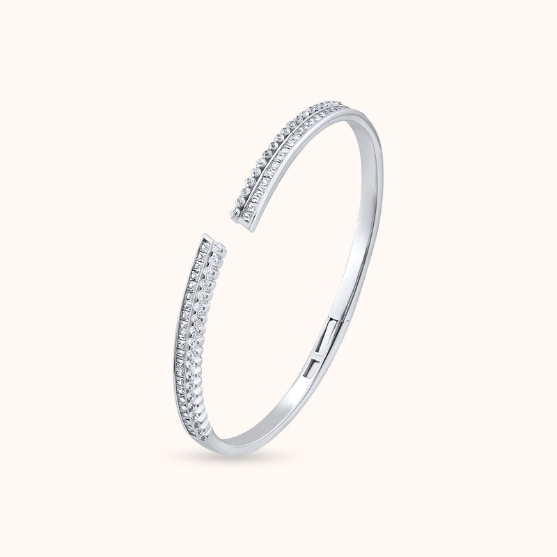 Shimmering Grace Sterling Cuff