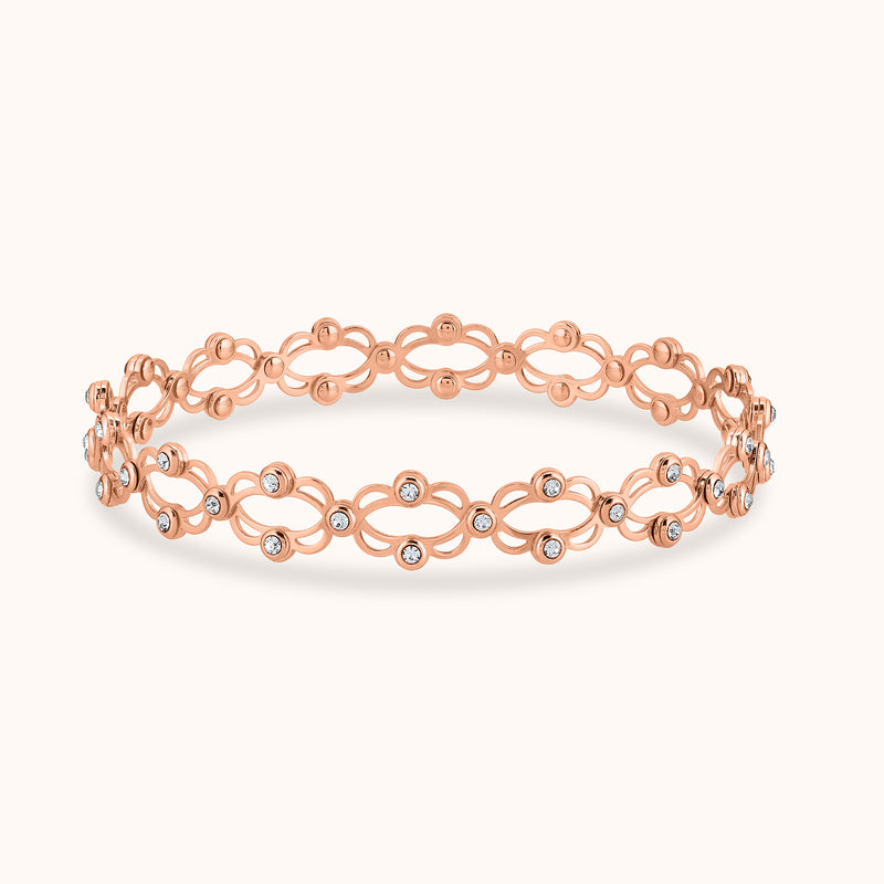 2 IN 1 Ring- Bracelet Crafted with 925 Sterling Silver- Plated With Rosegold