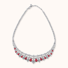 Queen’s Crimson Elegance Necklace