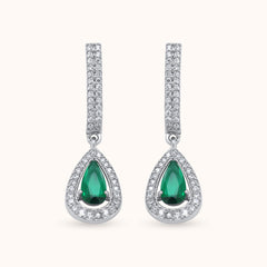 Royal Emerald Drop Earrings