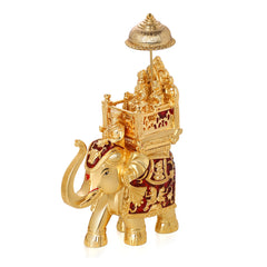 Elephant Barat Gold And Red Dual Tone