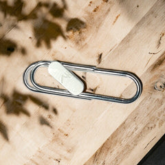 Silver Money Clip With Rupee Badge - Shining Silver.in