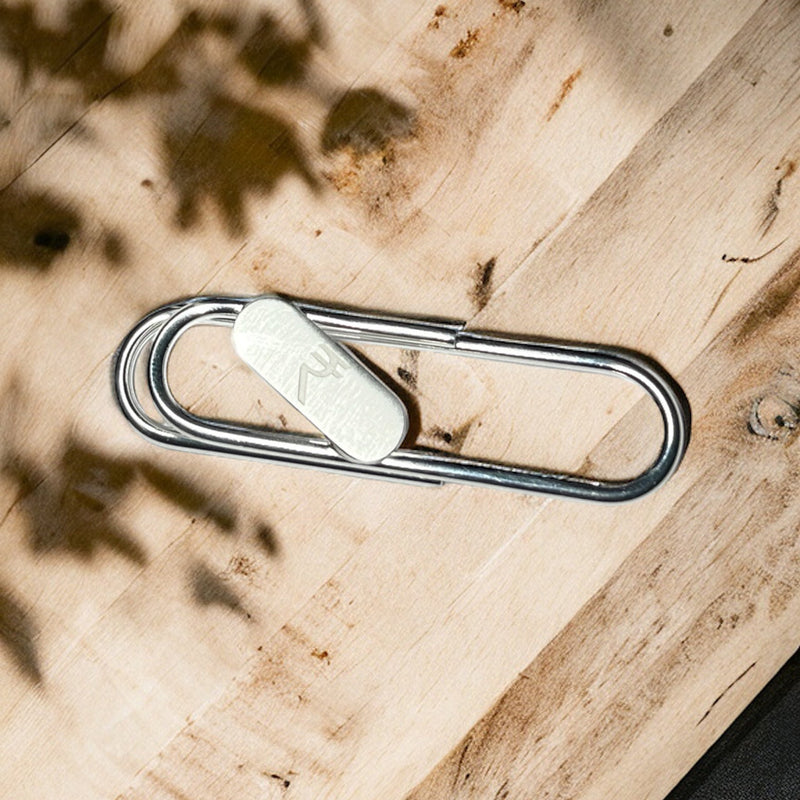 Silver Money Clip With Rupee Badge - Shining Silver.in
