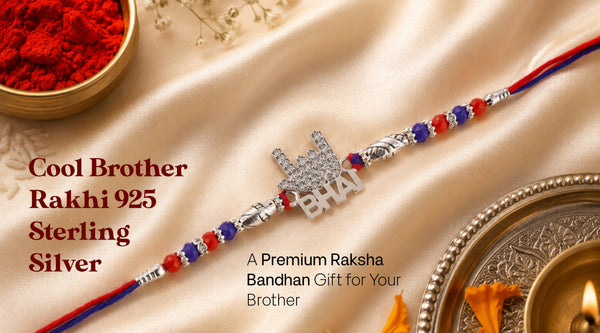 Cool Brother Rakhi 925 Sterling Silver: A Premium Raksha Bandhan Gift for Your Brother