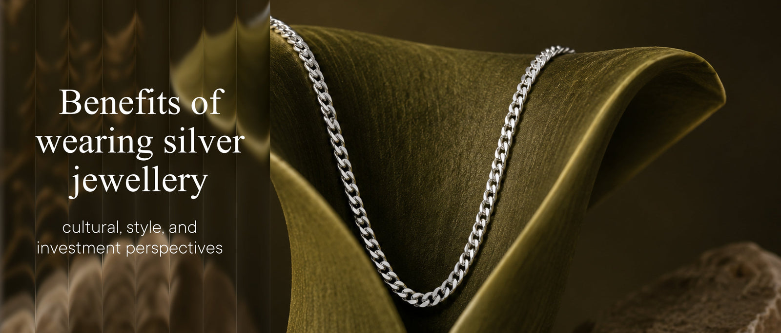 Silver chain types guide — curb, Cuban, figaro, rope and box chain designs
