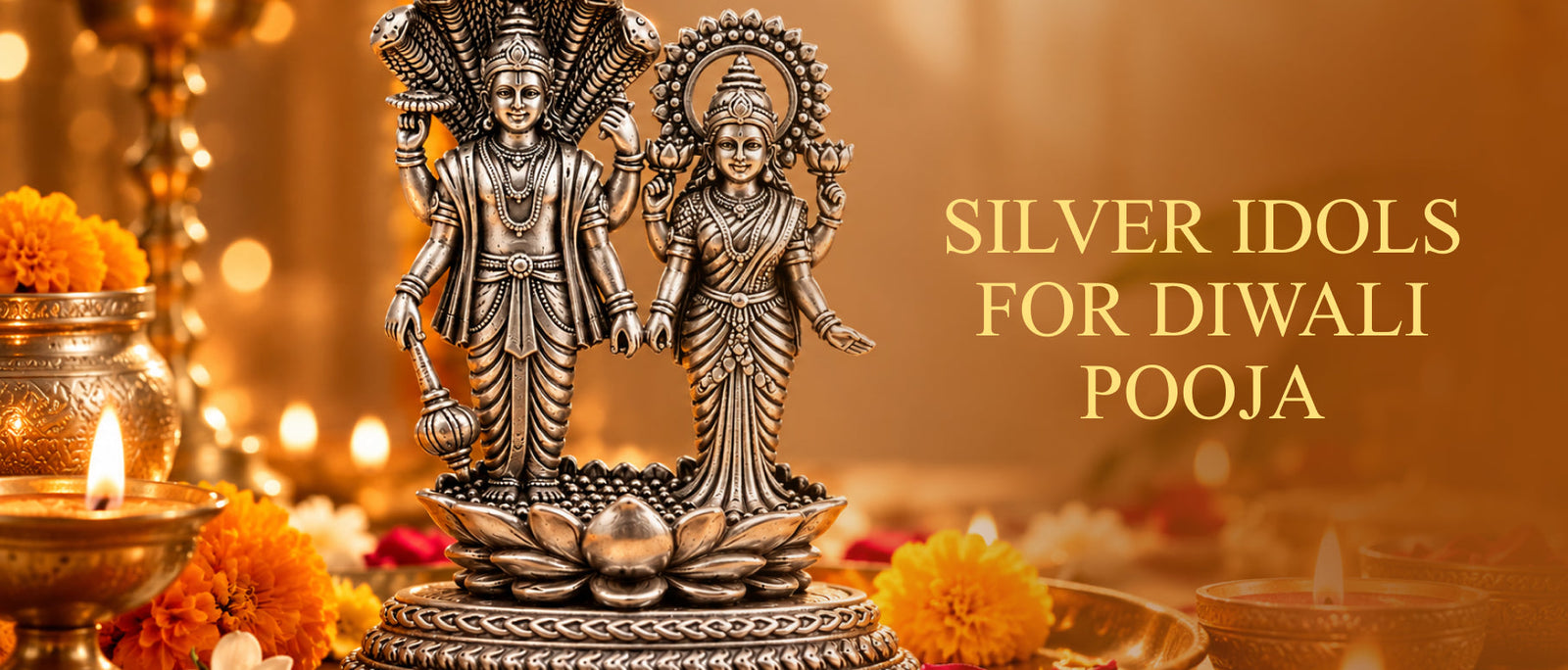 Silver Idols for Diwali Pooja