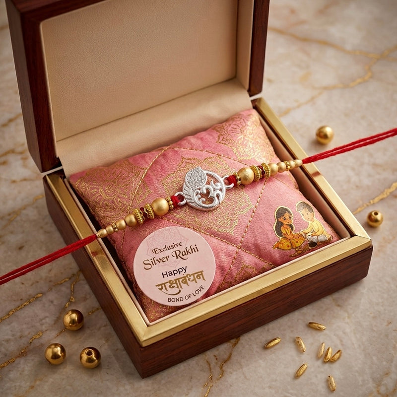 SHINING’s Silver OM Rakhi
