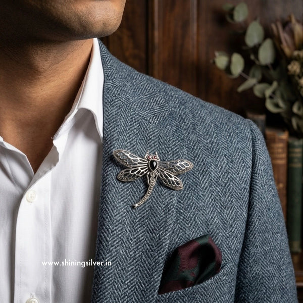 SHINING’s Designer Dragonfly Broach For Men | 925 Sterling Silver