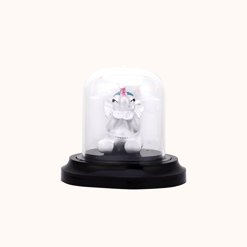 Silver Elephant Idol