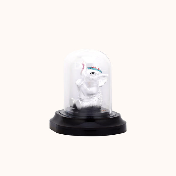 Silver Elephant Idol