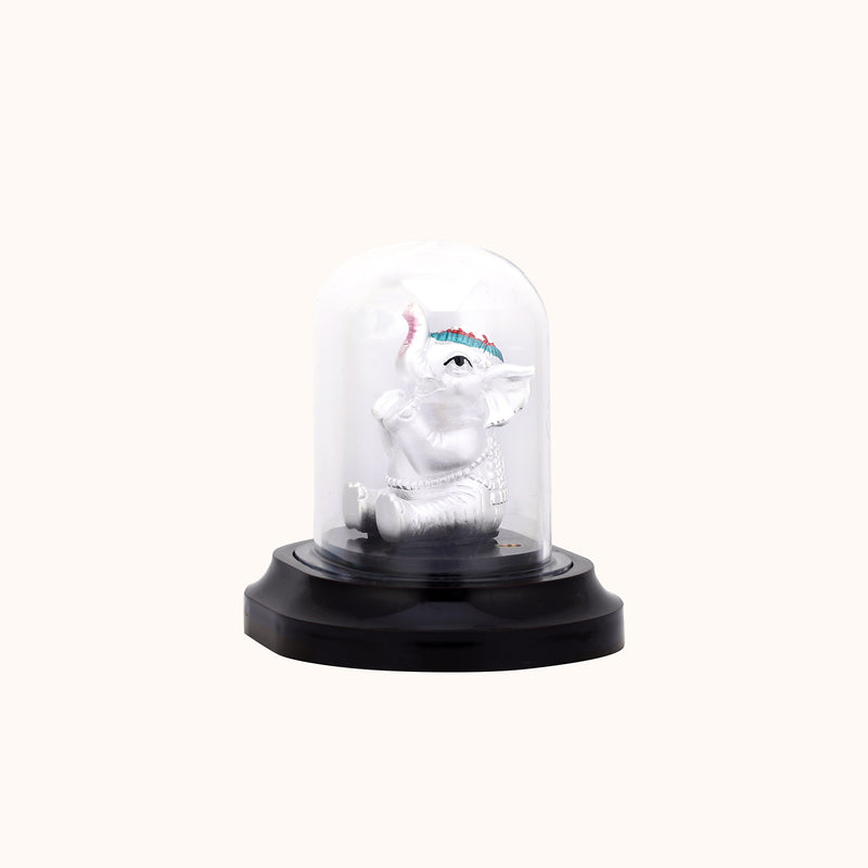 Silver Elephant Idol