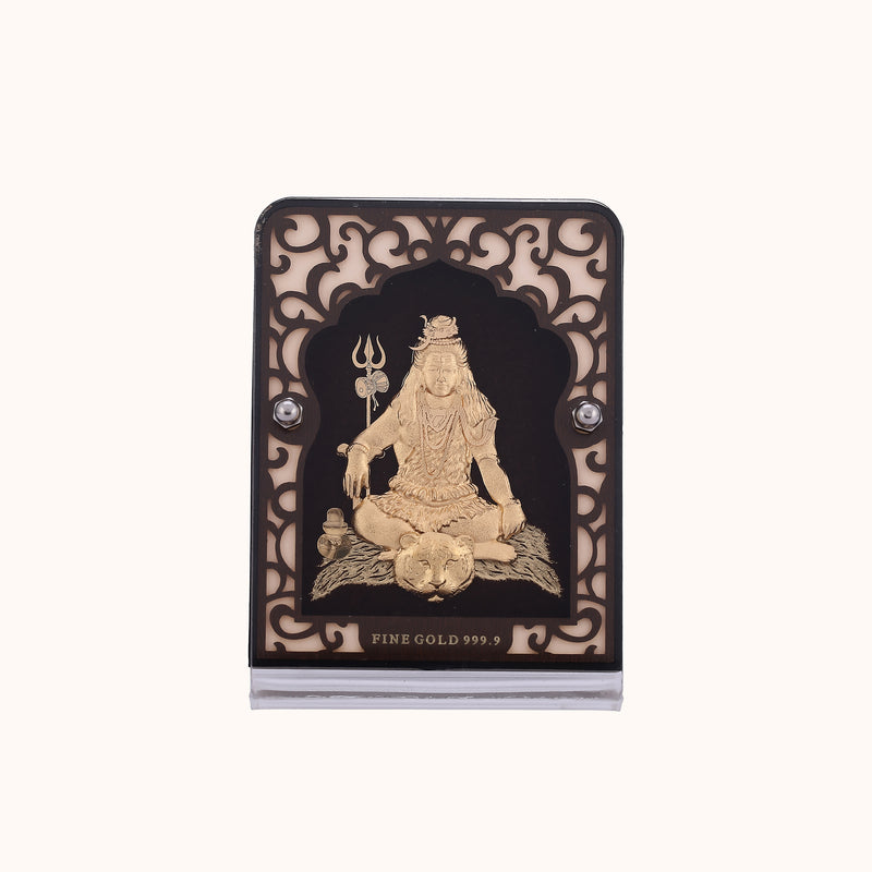Lord Shiva 24K Gold display