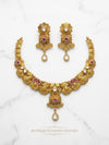 SHINING’s Silver Necklace In Gold Plating | 925 Pure Silver Necklace | Silver Kundan Necklace
