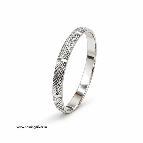 SHINING’s Silver Kada For Men | 925 Pure Silver