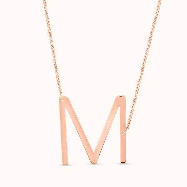 Minimal M Letter Pandent