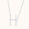Minimal H Name Letter Pandent