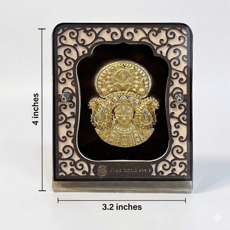 Durga Mata 24K Gold Display