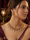 SHINING’s Gold Plated South indian Necklace | 925 Pure Silver | The Gilded Chapter