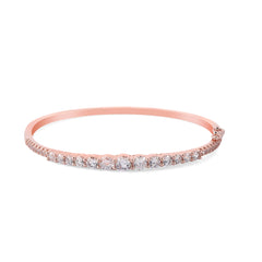 Solitare Bracelet- 925 Rosegold Plated silver