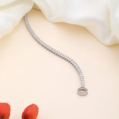 Solitare Tennis Bracelet- 925 Sterling Silver