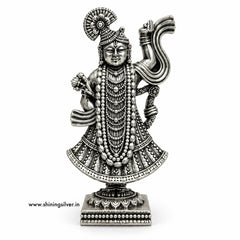 SHINING’s 925 Pure Silver Shrinathji Solid Idol