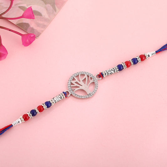 White Tree Rakhi- 925 Sterling Silver