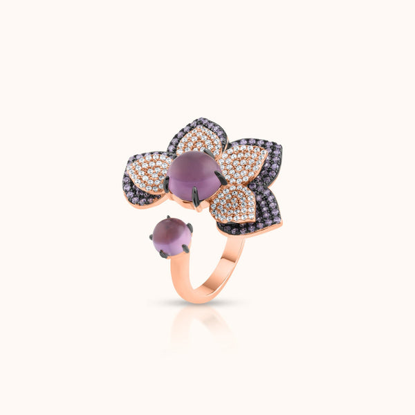 Purple Stones Ring