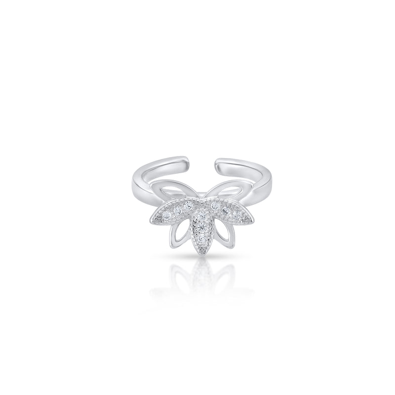 Adequate Flower Design Toerings | 925 Sterling Silver