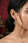 SHINING’s Silver Oxidised Earrings Elephant Mandla Design | 925 Shining Silver