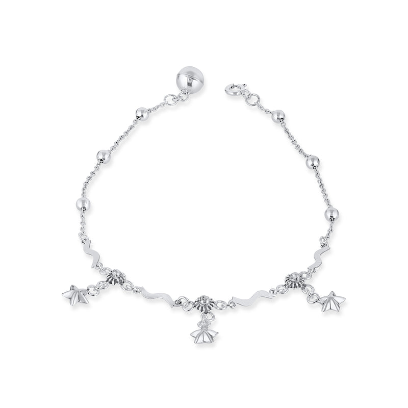 Minimal Star Charms Anklet- 925 Pure Silver