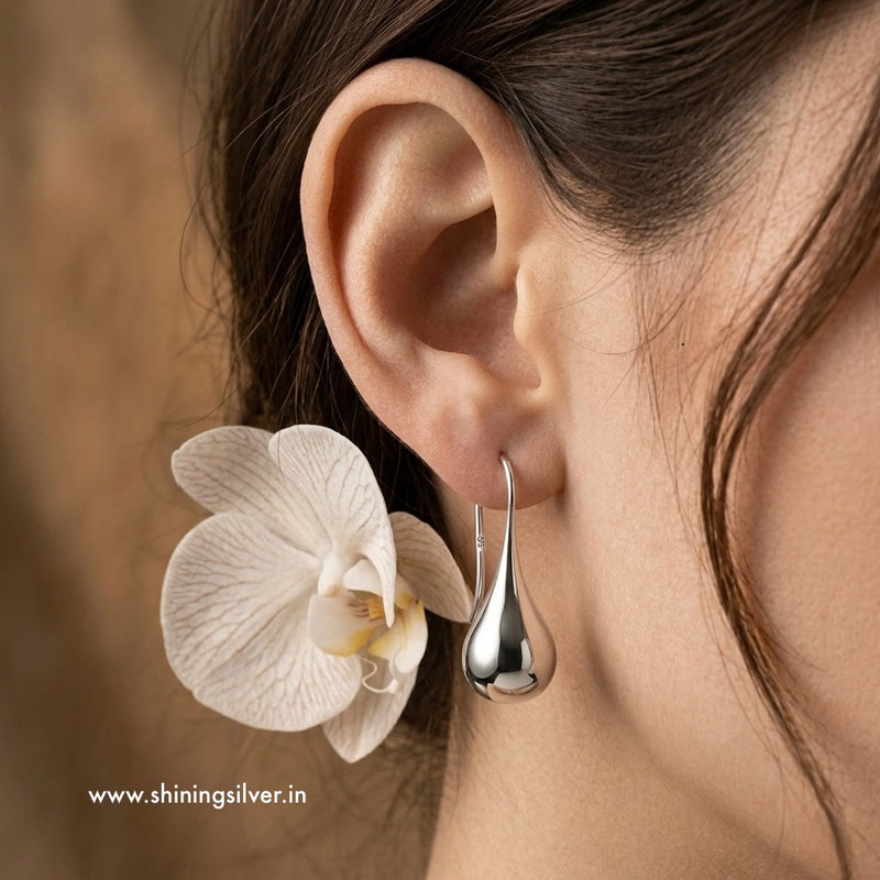 SHINING’s Silver Drop Earrings | 925 Sterling Silver | Shining Silver