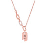 Link Necklace- 925 Rosegold Plated Silver