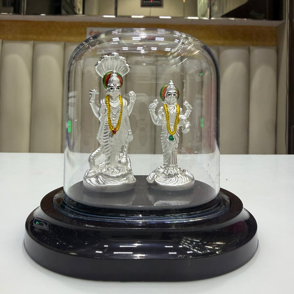 SHINING’s Vishnu-Lakshmi Silver Idol | 999 Pure Silver