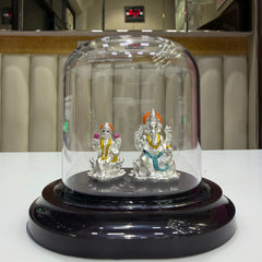 SHINING’s Ganesh-Lakshmi Silver Idol | 999 Pure Silver
