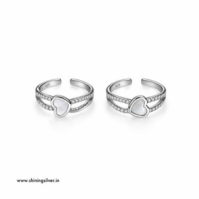 SHINING’s 925 Sterling Silver Heart MOP Bichiya