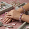 SHINING’s 925 Sterling Silver Ruby Bangle