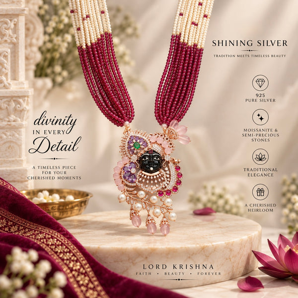 SHINING’s Silver Shrinathji Pandent 2 | 925 Pure Silver