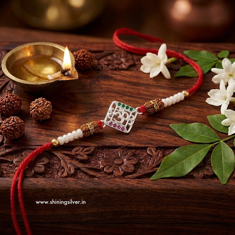 SHINING’s OM Silver Rakhi