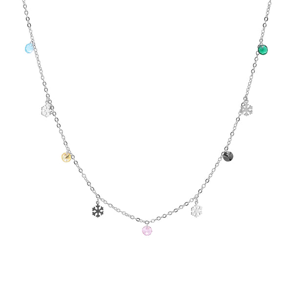 Charms in Chain Necklace | 925 Sterling Silver