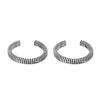925 Pure Silver Oxi Snake Chitai Toerings - Shining Silver.in