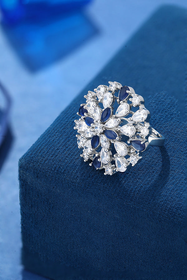  Cocktail design 925 Sterling Silver Ring For Women shiningsilver.in